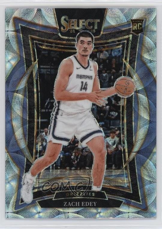 2024-25 Panini Select Concourse Scope Prizm Zach Edey #98 Rookie RC 16wc