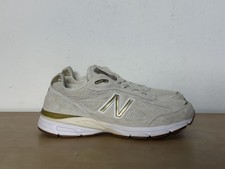 Zapatos New Balance 990v4 Angora Hechos en EE. UU. Dorado Blanco M990AG4 Para hombres Talla 11
