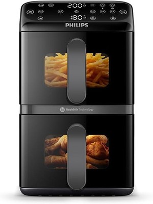 Philips Airfryer 4000 Series Stacked Dual Basket 10L RapidAir Technologie