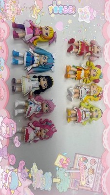 Kawaii Japanese Pretty Cure Mini Figurine Set 9 Characters Anime Collection