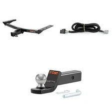 CURT Trailer Hitch Package 2in Receiver, Wiring Harness, 45134 Ball Mount 13272