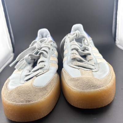 Adidas Sambae IG1953 Womens US 6 Athletic Shoes Halo Blue Spark Metallic Sneaker