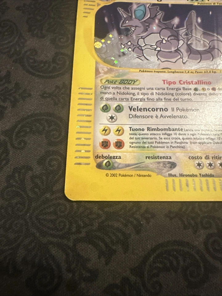 Nidoking - 150/147 - Pokemon Aquapolis Holo Crystal Card ITALIAN - Image 2 of 4