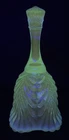 Fenton Art Glass Robin's Egg Blue 9665 T1 Beauty Bell Summer Bling 2011 GLOWS