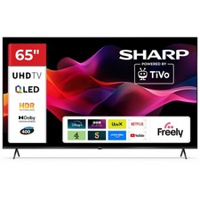 SHARP 65 Inch QLED TV 4K UHD TiVo Frameless Smart TV 65HM5245K 3 HDMI Inputs