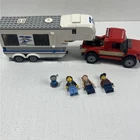 LEGO City 60182 Pickup Caravan RV Camper Truck 3 Minifigs Mostly Complete