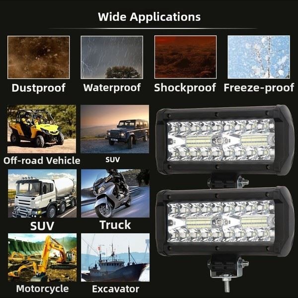 High Output 120W LED Lichtleiste FüR LKW Motorrad SUV Mit Wasserdichtem GehäUse-image
