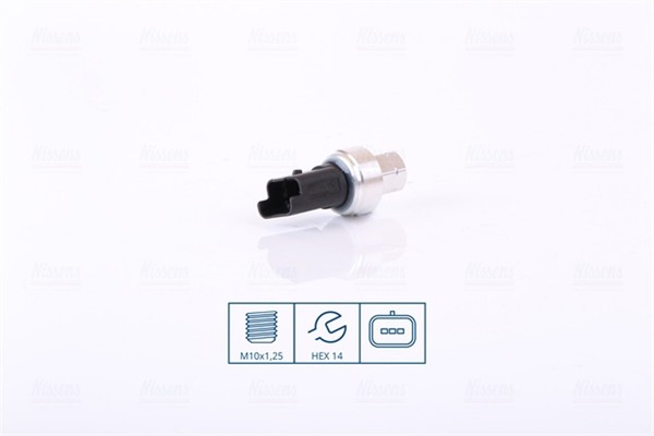 Druckschalter Klimaanlage ** First FIT ** Nissens 301102 Aluminium M10×1.25-6H-image