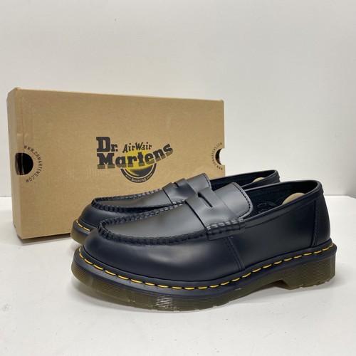 Dr Martens Herren Schwarz Festleder Penton Halbschuhe Größe 8