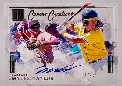 Athletics Myles Naylor 2025 Panini Impeccable No.CCS-MN #11/35
