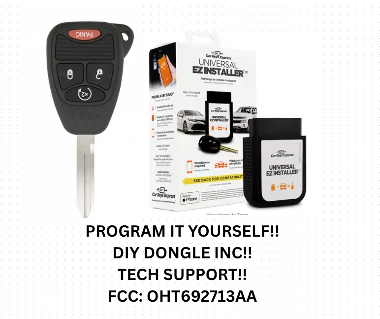 PAQUETE HÁGALO USTED MISMO PAR 2007-2017 Jeep Wrangler llavero OHT692713AA ¡HERRAMIENTA INCLUIDA!! Foto 2 de 2