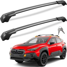 330lb Heavy Duty Lockable Roof Rack Cross Bars Compatible with Subaru Crosstr...
