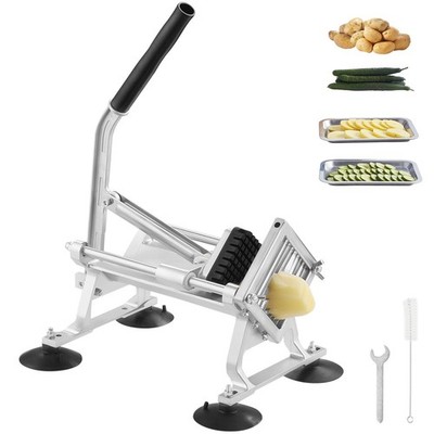 Commercial Vegetable Slicer, 3/8 inch Fruit Slicer, Stainless Steel and Aluminum
