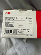 ABB SU 203M-C15 Circuit Breaker 15A Type C 3-Pole AC Trip Indicator
