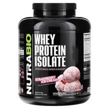 Whey Protein Isolate, Strawberry Ice Cream, 5 lb 2,268 g 