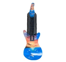 VTG Guitar CD DVD Disc Rack Holder Wall Mount Custom Painted Tropical Dolphin