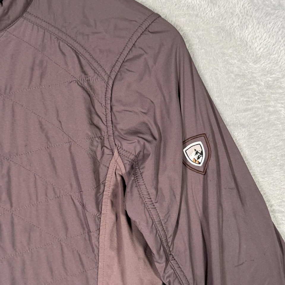 Chaqueta Kuhl The One Mujer Pequeña Púrpura Forrada de Vellón Softshell Senderismo Aire Libre* Foto 3 de 4