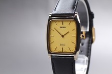 Orologio Uomo Vintage 1987 [Near Mint] Seiko Dolce 9530-5030 27mm Gold Tank...