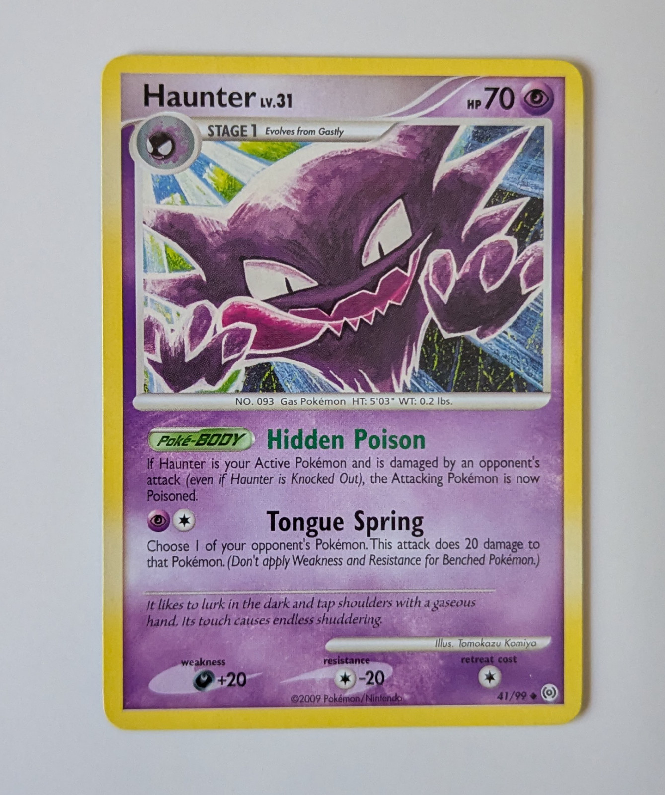 Haunter 41/99 Arceus Regular Non Holo Uncommon NM Pokemon Card