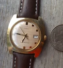RARE  COLOR TIMEX  MENS LINEN DIAL MANUAL WIND  1980'S  30 MM NEW STRAP