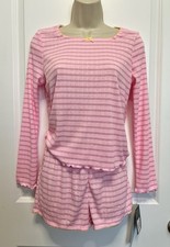 Girl s Pink Long Sleeve Pajama Set Size XL 14 - Art Class
