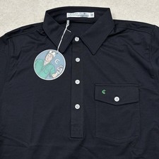 Criquet Classic Players Polo Shirt Mens Medium Pima Cotton Golf 4 Button Pocket