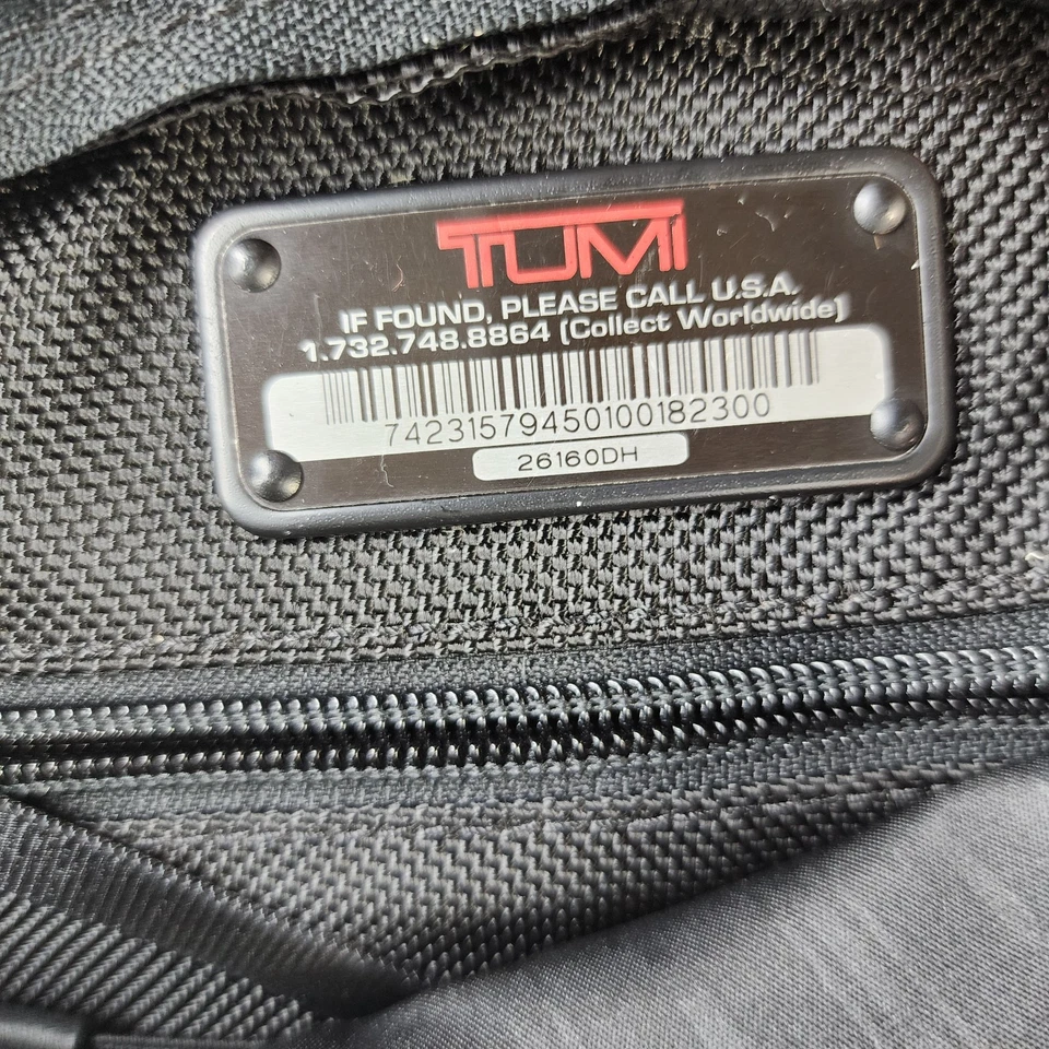 TUMI Alpha 26160DH Black Ballistic Nylon Expandable Organizer Laptop Briefcase - Image 4 of 4