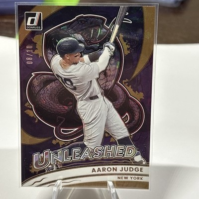 Aaron Judge 2026 Donruss Unleashed Gold Ice /10 Yankees