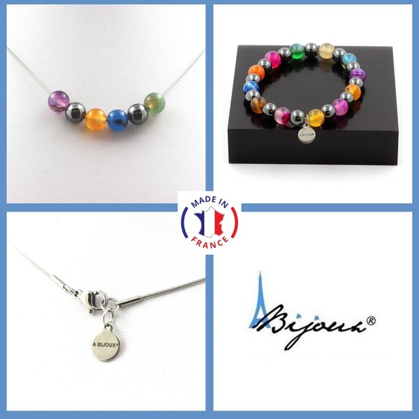 Bijoux Parure Armband Halskette Perlen Achat RubanéE-image