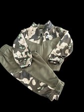 Nike Toddler Tracksuit Camo Set Zip Jacket  Jogger Pants Green Camouflage Sz2T