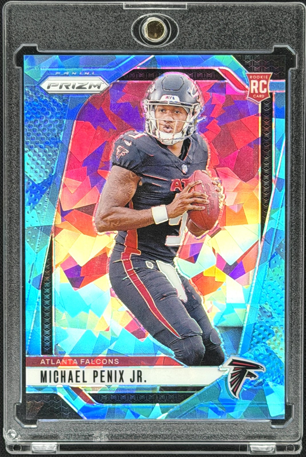 Michael Penix Jr. Rookie 2024 Panini Prizm Blue Ice /99 #378 RC Falcons