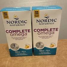 2 New Nordic Naturals Complete Omega 565mg - 240 Soft Gels Each Box Exp. 02/2026