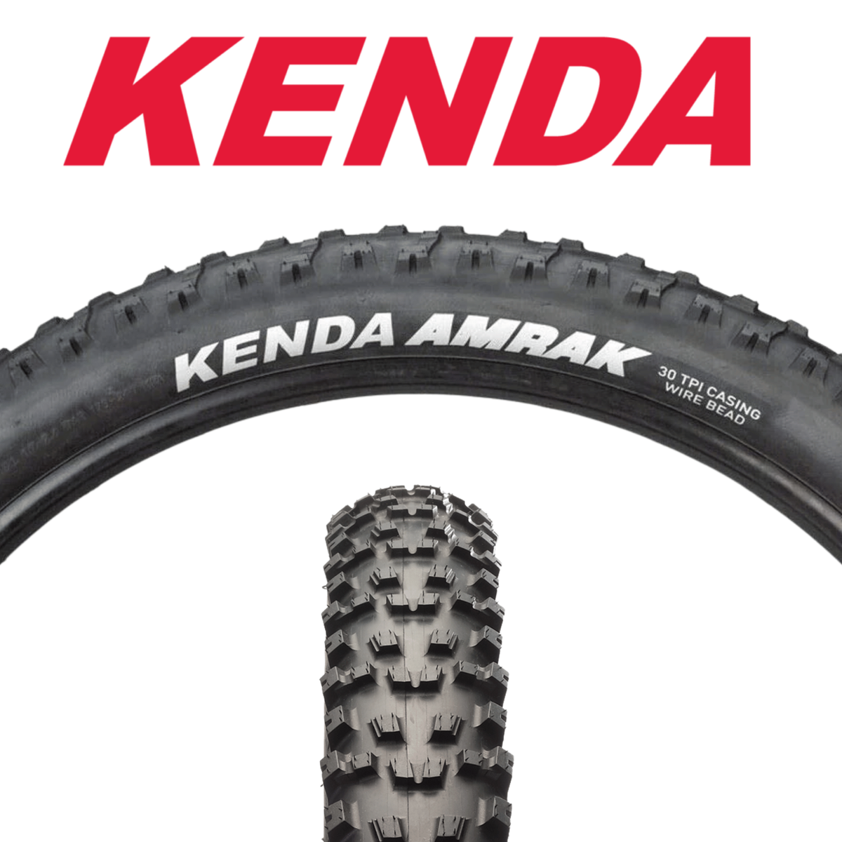 Kenda K1247 Amrak 20x2.20 Mountain Bike Tire Aggressive Tread