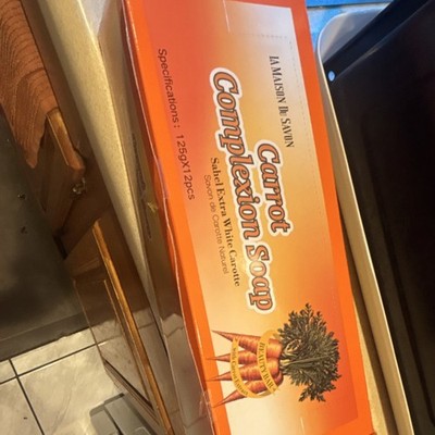 LA MAISON DU SAVON Carrot Complexion Soap Sahel Extra White Carotte 12x125g