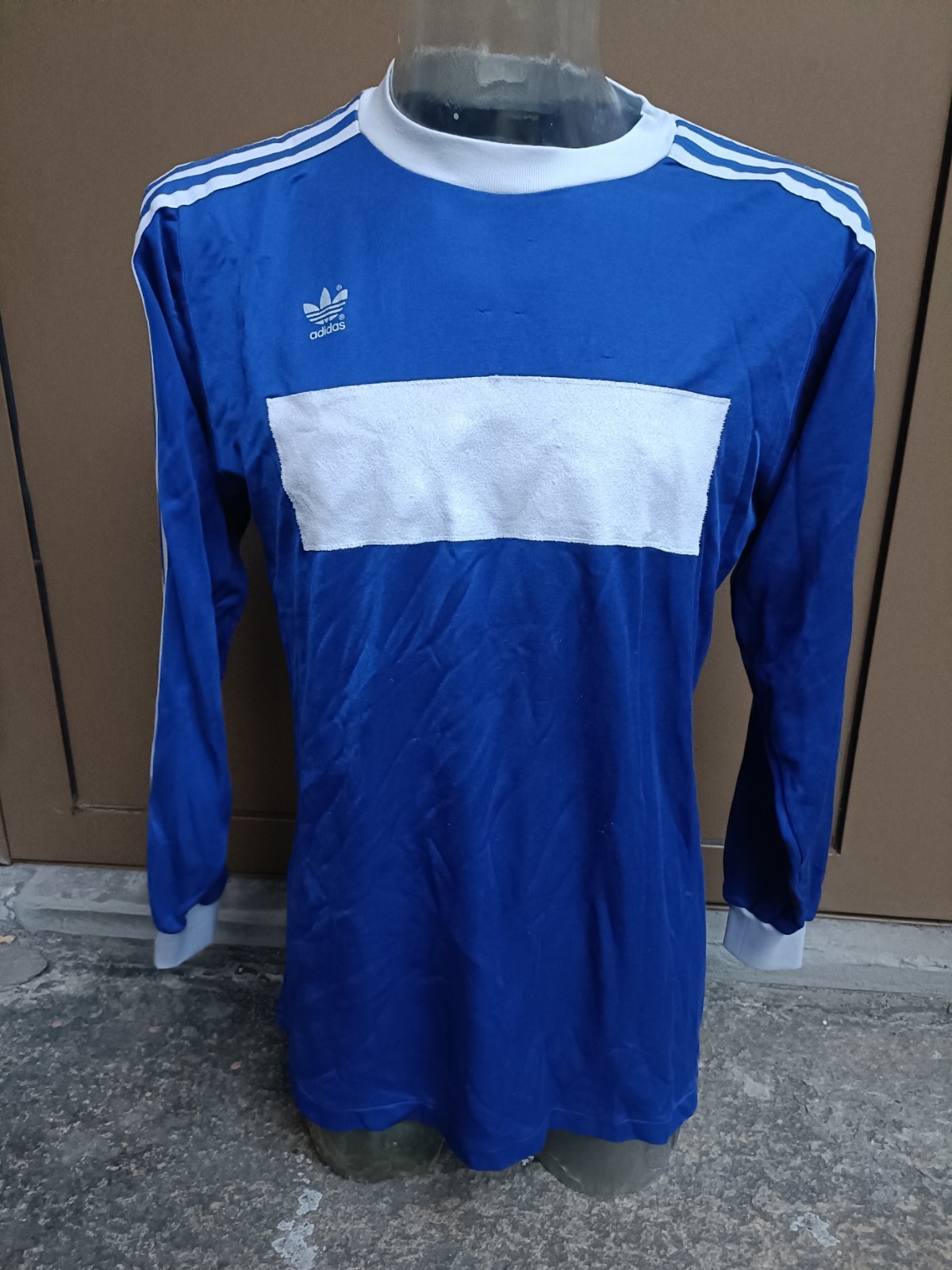 ADIDAS TEMPLATE MATCH WORN #2  WEST GERMANY VINTAGE LONG SLEEVE SHIRT 80s TRIKOT