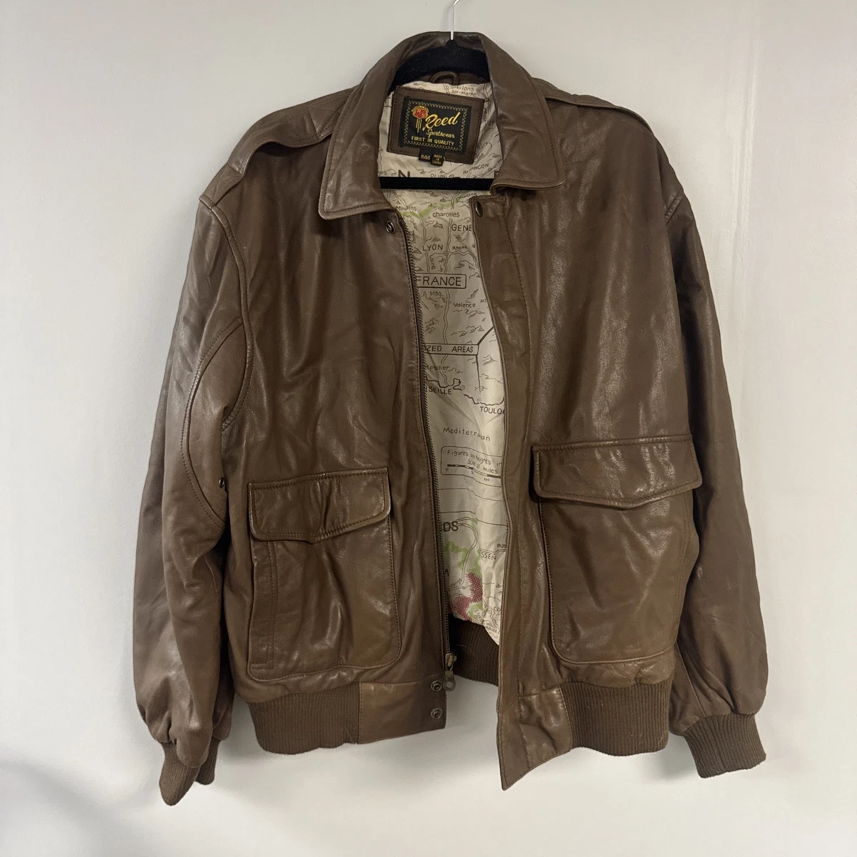 reed sportswear leather jacket products for sale | eBay