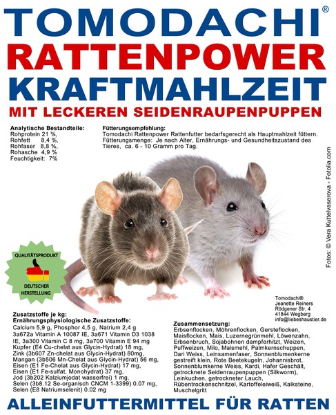 Rattenfutter Seidenraupen Viel GemüSe Nager Futter Protein Ratten Mahlzeit 5Kg-image