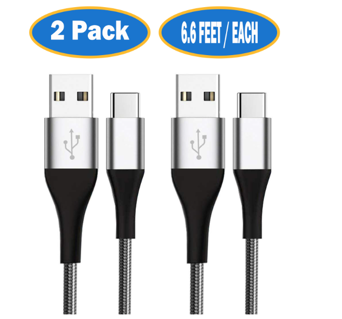 USB C Cable, Fortune 2-Pack, 6.6 ft Per Pack, Type C Charging Cable Fast Charge-image