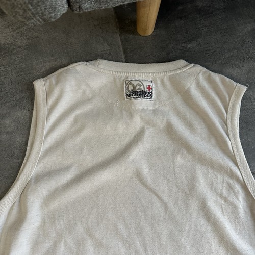 Vintage England Rugby Leagues Tank Top Y2K Style USA 00s Sportswear Joke Trashed - Picture 9 of 9