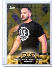 WWE Tye Dillinger #6 2018 Topps NXT Gold Parallel Card SN 9 of 10