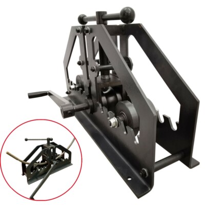 Manual Metal Round Pipe Bending Machine Steel  Tube Bender Roll Bender