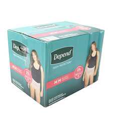 Depend Fresh Protection Maximum Absorbency Women's Medium 88 Total ct