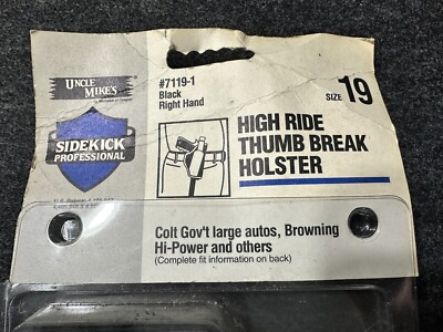 Uncle Mike's Sidekick Professional Holster Size 19 7119-1