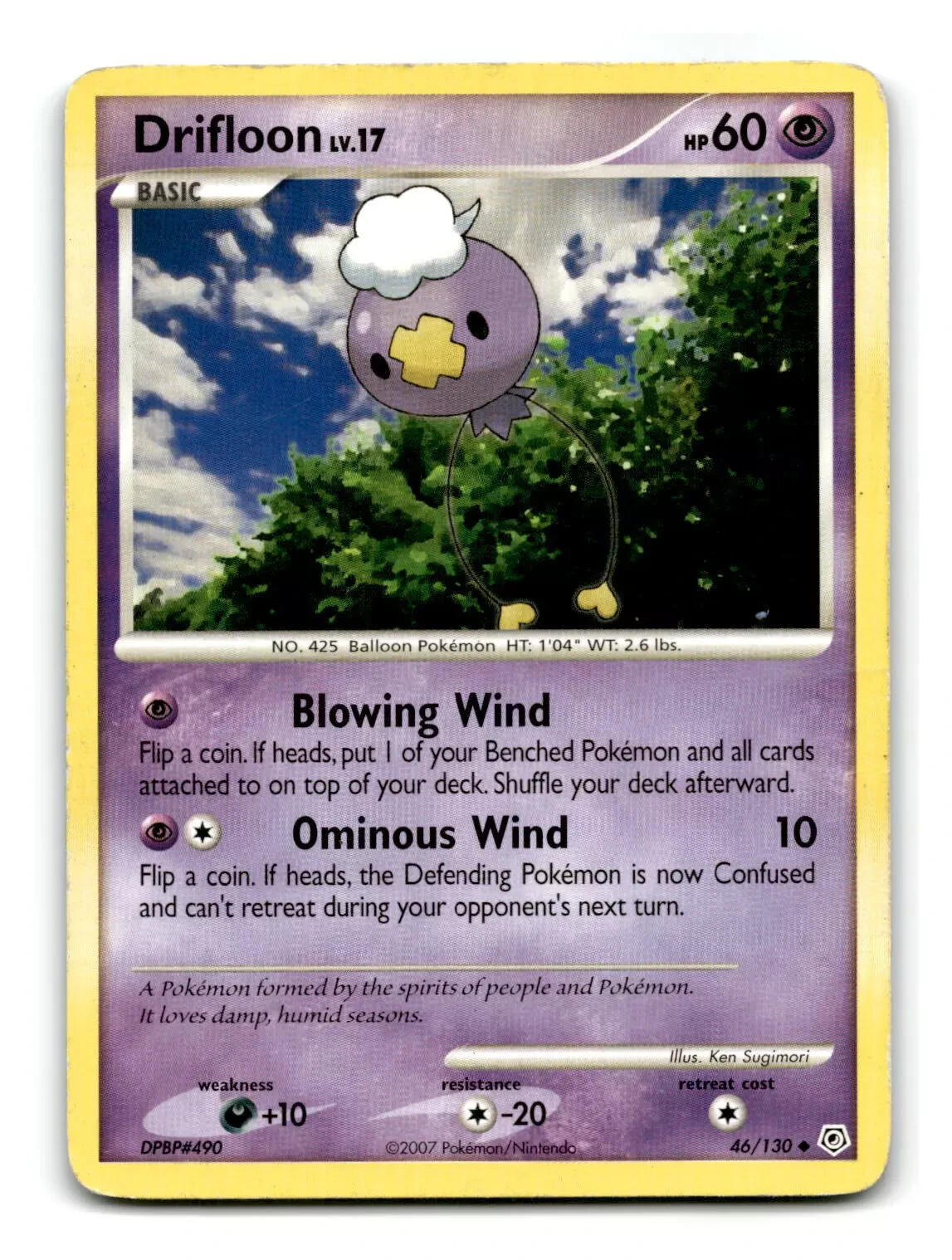 Drifloon - #46/130 - Uncommon - Pokemon Card-LP