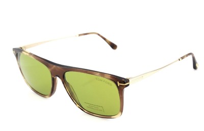 New TOM FORD MAX-02 Brown Melange Green Glass Lens Sunglasses TF 588 FT  0588 47N | eBay Australia