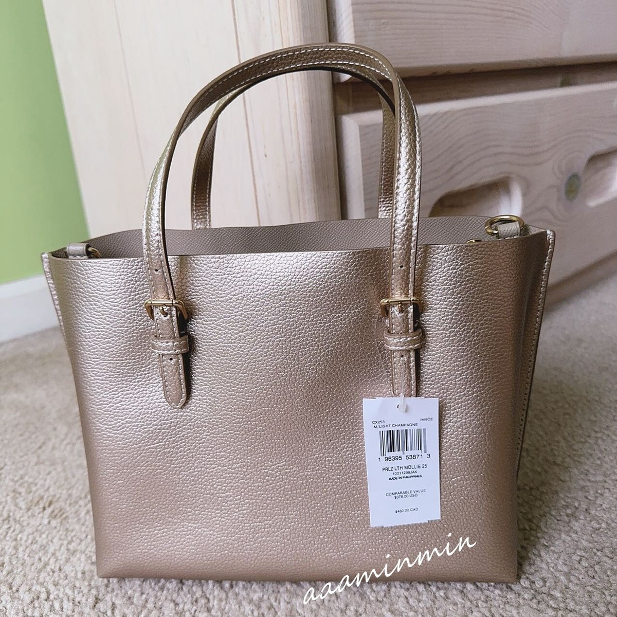 COACH◇Mollie トート 25 在庫確認くださいCX253 NWT Coach Mollie Tote Bag 25 With Star Charm CX253 In
