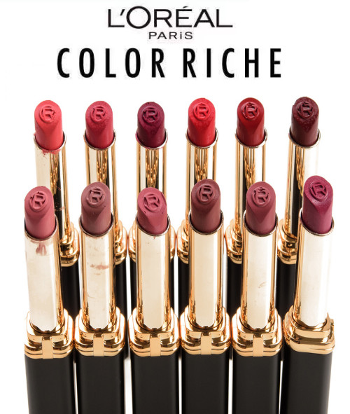 Lápiz labial mate volumen intenso L'Oreal Color Riche tonos surtidos