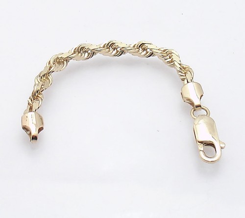 4.5mm Diamond Cut Rope Chain Necklace 