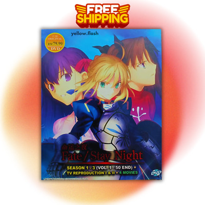 ANIME DVD~Fate/Stay Night Season 1-3(1-50End+TV Reproduction+4 Movie)FREE GIFT