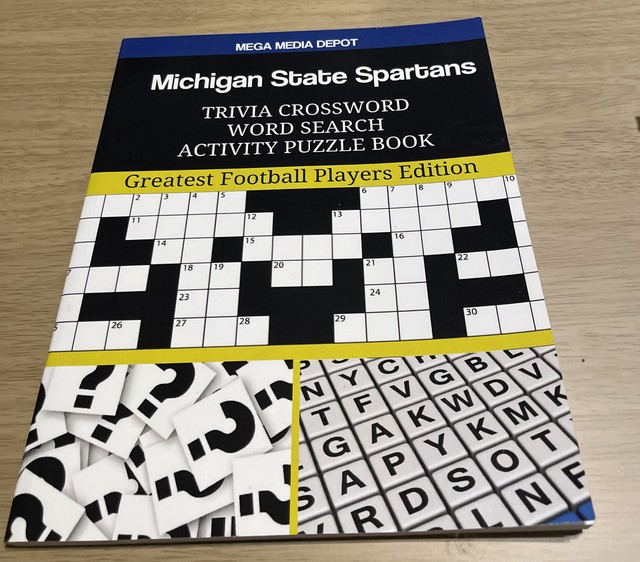 Michigan State Spartans Trivia Crossword Word Search Activity Puzzle 